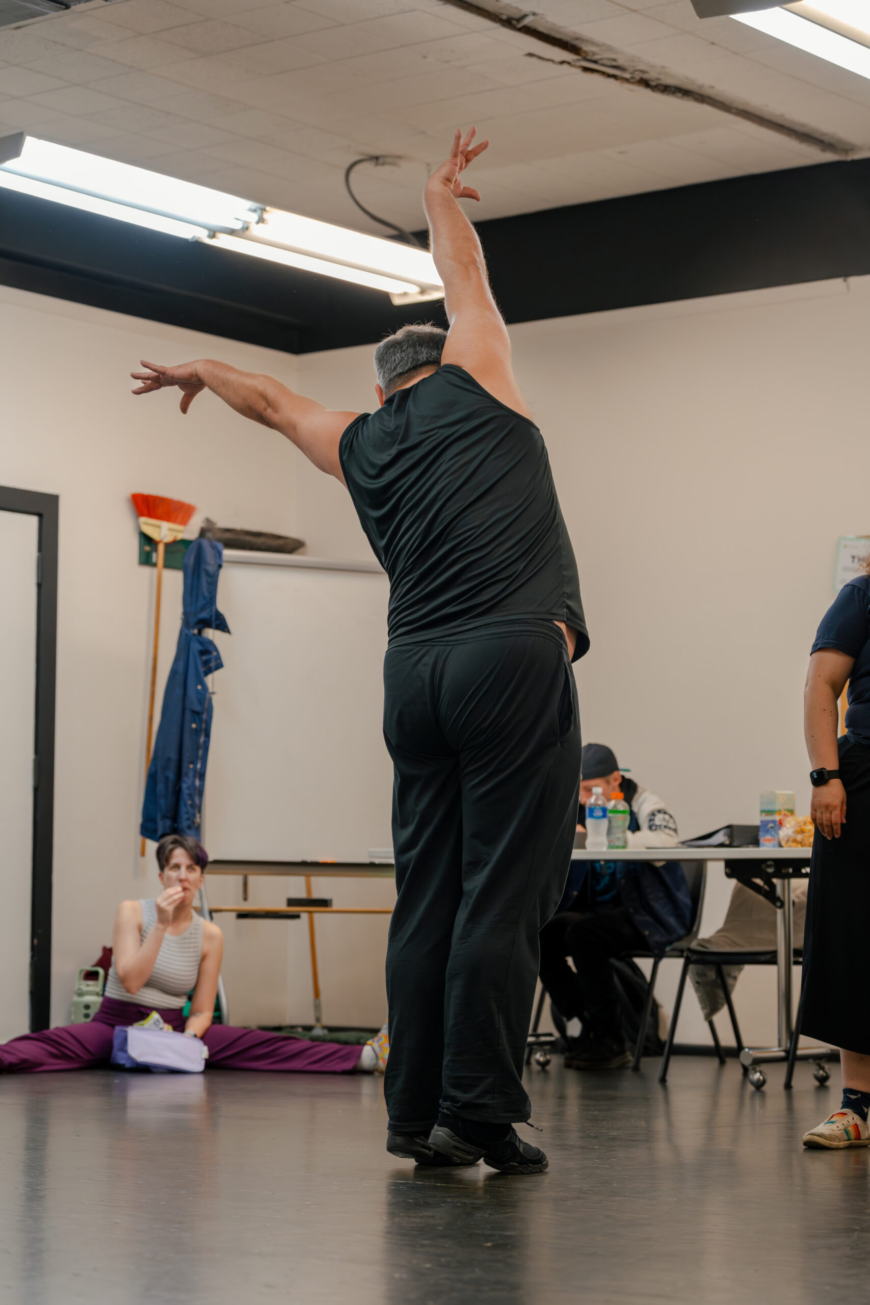 Harry Turpin showing a dance move
